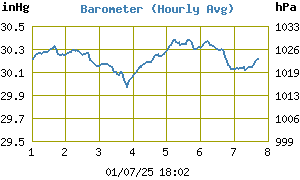 Barometric Pressure History